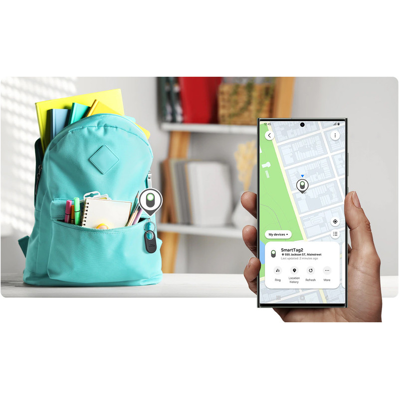 محصول نمونه تستی گجت ردیاب اشیاء سامسونگ مدل Galaxy SmartTag2 EI-T5600BWEGWW